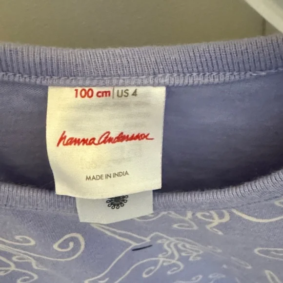 Hanna Andersson Purple Dress With Unicorns - Picture 2 of 6